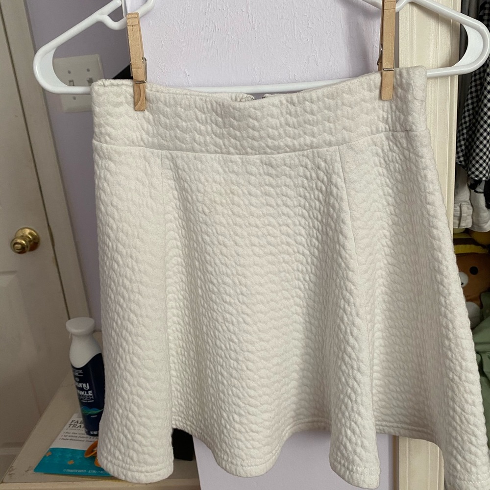 white skirt